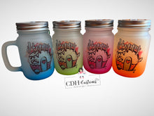 Load image into Gallery viewer, Customizable Glass Mason Jar Tumbler