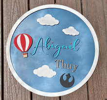 Load image into Gallery viewer, CLOUDS & HOT AIR BALLOONS DESIGN