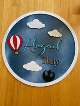Load image into Gallery viewer, CLOUDS & HOT AIR BALLOONS DESIGN