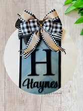 Load image into Gallery viewer, Front Door Decor, 3D Lettering, Personalized Door Hanger, Family Name Door Hanger