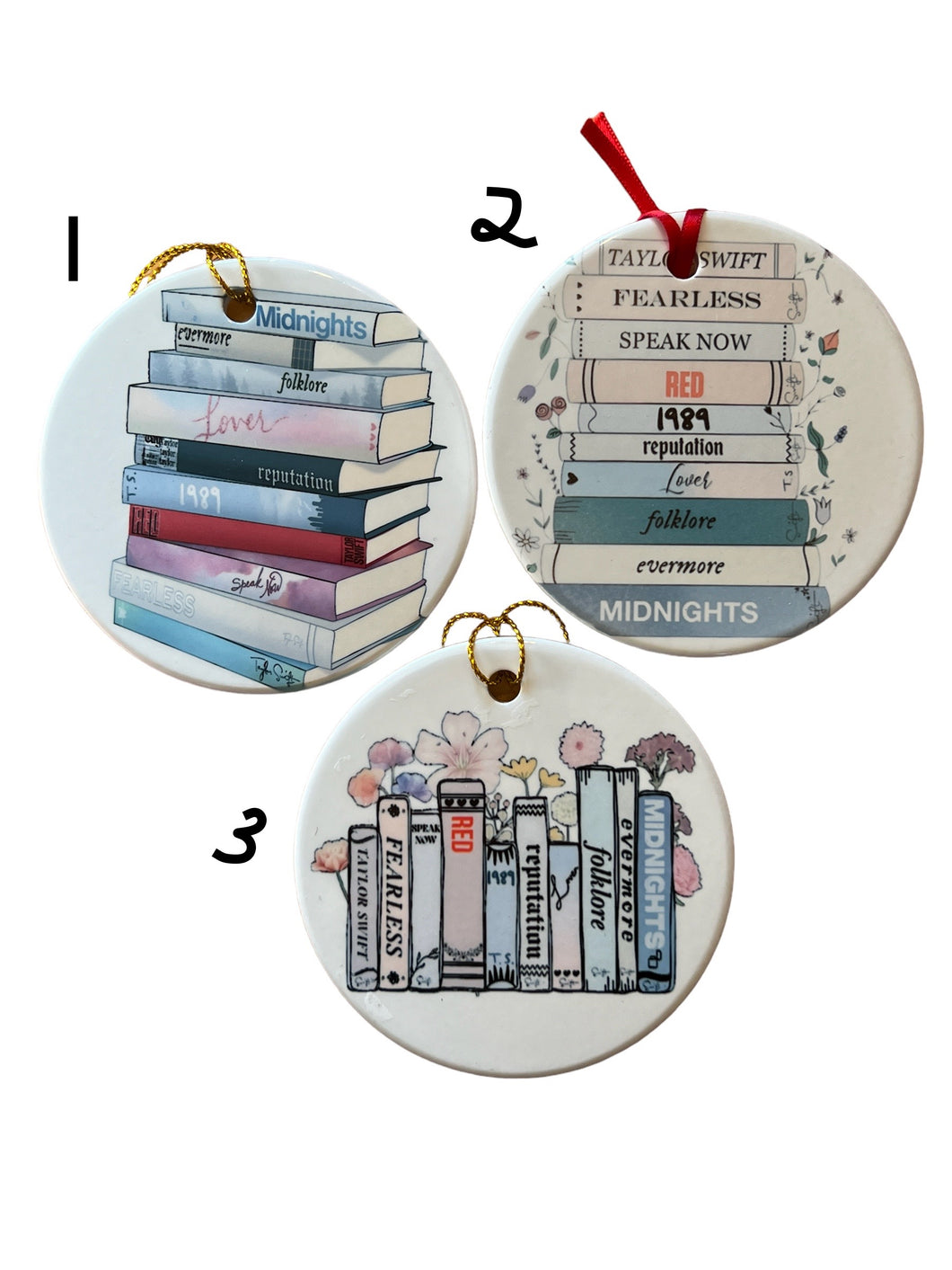 Swifty Book Ornaments