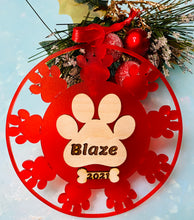 Load image into Gallery viewer, Personalized Dog Ornament
